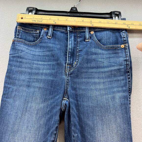 Madewell Jeans Women's 26 (2) Blue The 10" High Rise Skinny Preppy Normcore - Picture 10 of 13